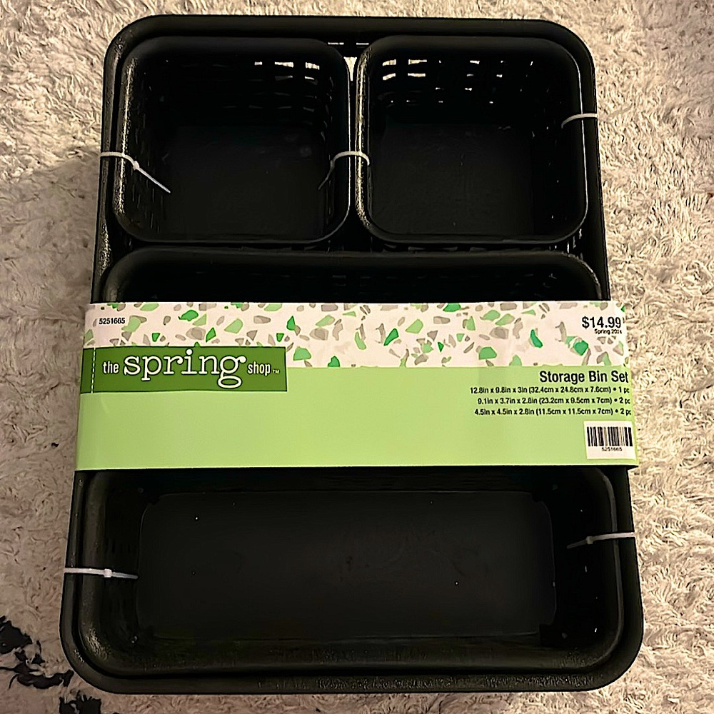 The Spring Shop Storage bin set NWT